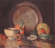 Percy Gray Still Life with Copper Plate and Vegetables (mk42) oil painting artist